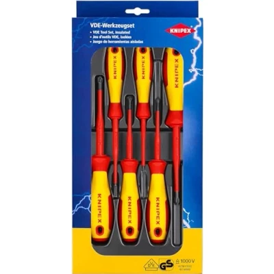 Imagen de Knipex paquete de destornilladores VDE tornillo plano / Phillips® Pozidriv® (cartulina autoservicio/blíster) 00 20 12 V04