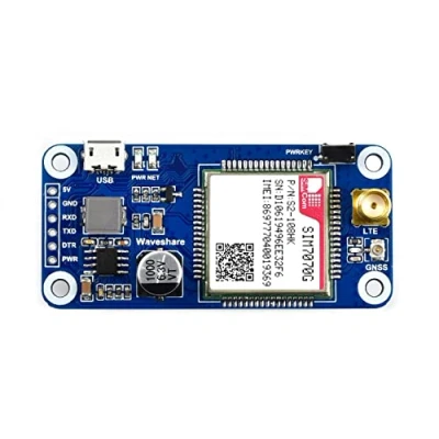 Imagen de Waveshare SIM7070G NB IoT/Cat M/GPRS/GNSS Hat for Raspberry Pi, Low Power Narrow Band Cellular IoT Communication Module Global Support with GNSS Positioning