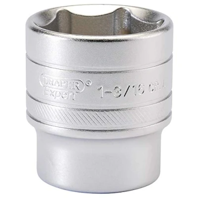 Imagen de Draper 16638 Llave de vaso imperial cromo satinado micro 1/2 pulgada, tamaño 1.3/16 pulgadas