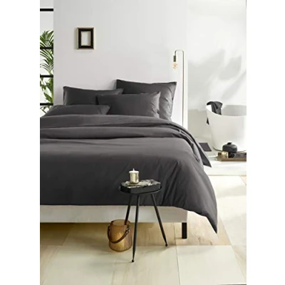 Imagen de de Witte Lietaer Olivia Ropa Cama satén algodón Peinado, Gris Oscuro/EB, 240 x 220, 3