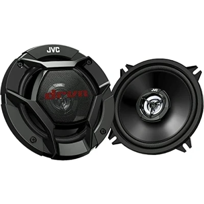 Imagen de JVC CS DR520 Altavoces Coaxiales de 2 vías 13 cm para el coche con Sonido Envolvente. Woofer cono Carbono y Mica Tweeter Balanceado. Color Negro
