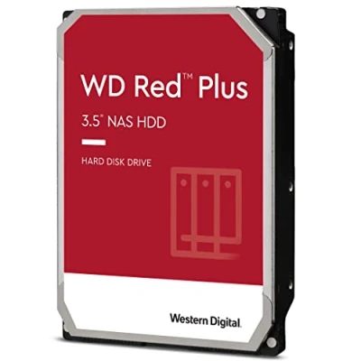 Imagen de WD Red Plus NAS de 3,5&quot; y 4 TB Disco Duro Interno Clase 5400 r. p. m, SATA 6 GB/s, CMR caché 256 MB