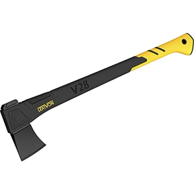 Imagen de LEXIVON Hacha de Corte, Mango Compuesto Fibra Vidrio Ligero 71 CM y Agarre ergonómico TPR Funda Protectora Transporte incluida (LX V28)