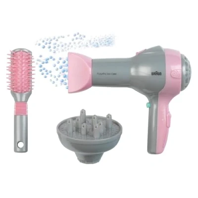 Imagen de Theo Klein 5850 Braun Secador De Pelo con Difusor Y Cepillo, Juguete, Multicolor (5850)