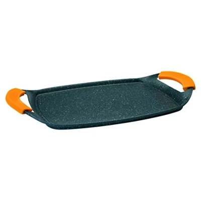 Imagen de IBILI Grill plancha basic stone, 47 x 29 cms, Aluminio fundido, Antiadherente estilo piedra, Apto para induccion