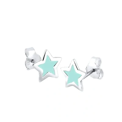 Imagen de Elli Pendientes Astro Look Estrella Cortada Básica Trend en Plata Esterlina 925