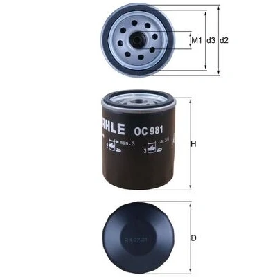 Imagen de Knecht OC 981 Filtro de aceite