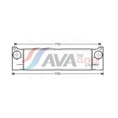 Imagen de AVA COOLING SYSTEMS MSA4370 Intercooler MERCEDES BENZ: Vito Mixto, Viano, Bus