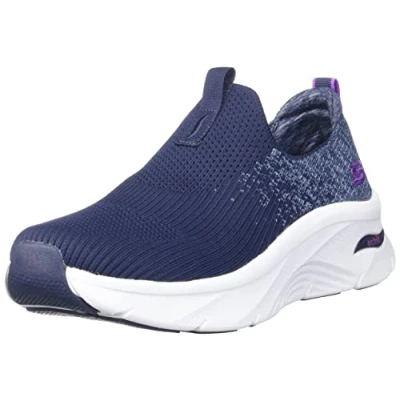 Imagen de Skechers 149684 Nvy, Zapatillas Mujer, Borde Morado de Punto Azul Marino, 41 EU