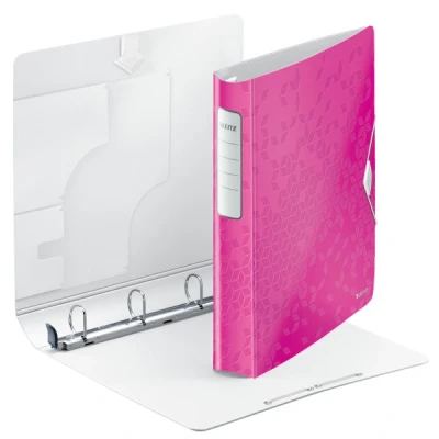 Imagen de LEITZ 42400023 Carpeta de anillas mixtas 30 mm Active WOW polyfoam mecanismo SoftClick color fucsia metalizado