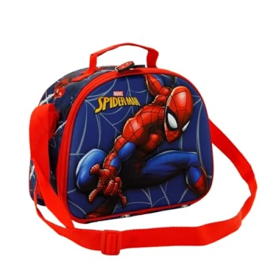 Imagen de Spiderman Motions Bolsa Portamerienda 3D, Rojo, 25.5 x 20 cm