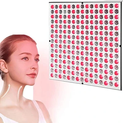 Imagen de Zyxdk Dispositivo de Terapia Luz Roja, Rojo y Infrarrojo Cercano (660nm/ 850nm), LED 45W Grado Clínico Uso Doméstico Panel por Cara, Cuerpo, Piel (Color : Grey)