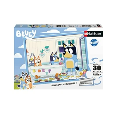Imagen de Puzzles Nathan Rompecabezas de 30 Piezas En el baño con Bluey Puzzle para niños (Ravensburger 4005556861705)