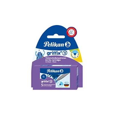 Imagen de Pelikan Griffix 960575 Recargas para Roller (2 Cajitas x 5 Unidades), Color Azul