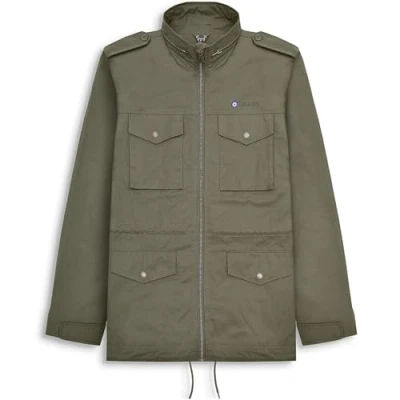 Imagen de Lambretta Chaqueta militar M 65 para hombre, resistente a la ducha, 4 bolsillos, con cremallera, color Caqui, X Large
