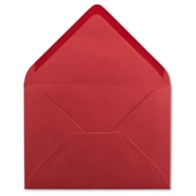Imagen de Sobres DIN C6, 100 unidades, 11,4 x 16,2 cm, 120 g/m², adhesivo húmedo, fundas para cartas sin ventana, invitaciones de tu agente Glüxx