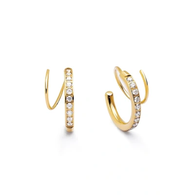 Imagen de Singularu Swirl Plated Pendientes, Mujer, Talla: One Size, Gold