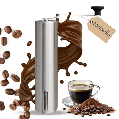 Imagen de galvxn. Cafetera Italiana para Inducción y Molinillo de Café (molinillo café)