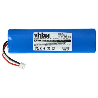 Imagen de vhbw Batería Compatible con Ecovacs Deebot Ozmo 930 aspiradora, Robot de Limpieza (3200mAh, 14,4V, Li Ion)