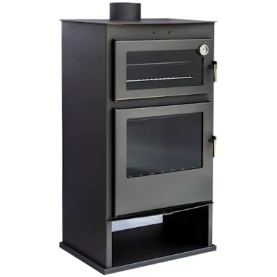 Imagen de JOIMA Estufa de Leña con Horno Modelo MULHACEN LEÑERO 11,60 kW. Incluye bandeja en Acero Inoxidable para Asados y Parrilla