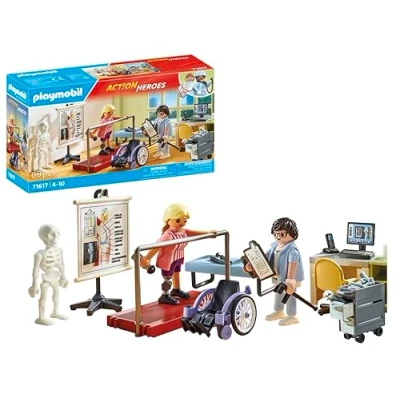 Imagen de PLAYMOBIL Action Heroes 71617 Ortopedia, Tratamiento especializado de Pacientes, Hecho más del 80% Materiales reciclados y Base biológica, Juguetes para niños niñas a Partir 4 años