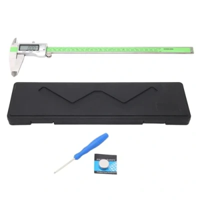 Imagen de Fafeicy 300mm Calibrador a Vernier digital, calibre de regla electrónica acero inoxidable, precisión 0,01 mm, con sistema medición mm/pulgadas, para bricolaje (300mm)