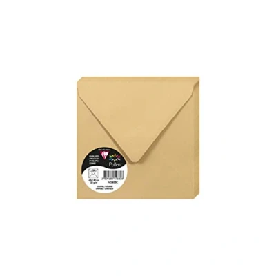 Imagen de Clairefontaine 50078 C Pack de 20 sobres Pollen 140 x mm, color caramelo 14 0.10
