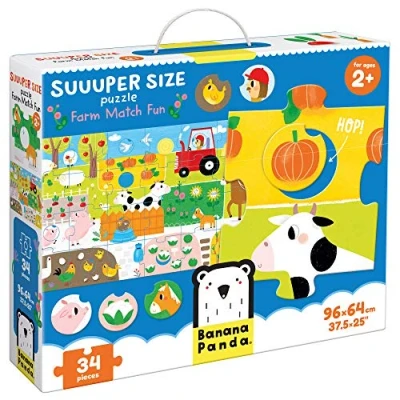 Imagen de Banana Panda Super Size Puzzle Match the Farm Fun 2+