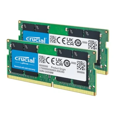 Imagen de Crucial RAM 16GB (2x8GB) DDR4 3200MHz CL22 (o 2933MHz o 2666MHz) Kit de Memoria Portátil CT2K8G4SFRA32A