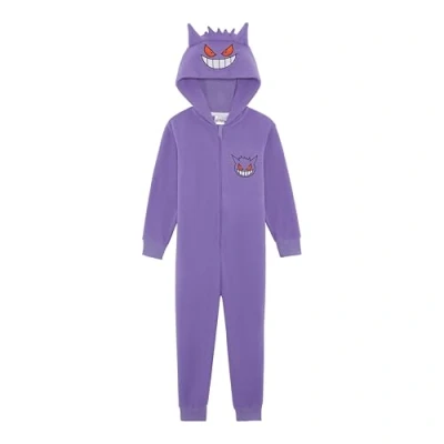 Imagen de Pokémon Mono con Capucha para niños o niñas, Pijama Todo en uno, Gengar, Edad de 11 12 años
