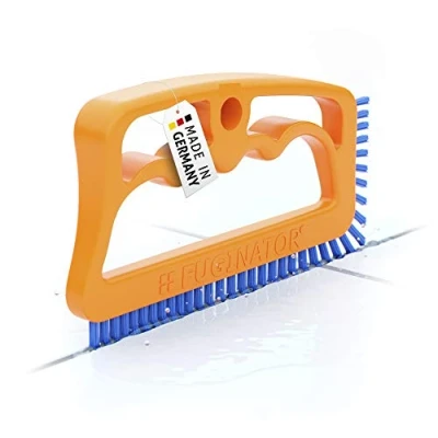 Imagen de FUGINATOR® Cepillo para Juntas Naranja/Azul Limpieza de en baño, Aseo, Cocina Azulejos y Paredes Práctico Espacios