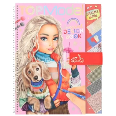Imagen de Depesche 12725 TOPModel Libro para Colorear Special Design Book, con Plantillas, Hoja de Patrones y Muchos Accesorios, Aprox. 29,5 x 23,7 1,5 cm