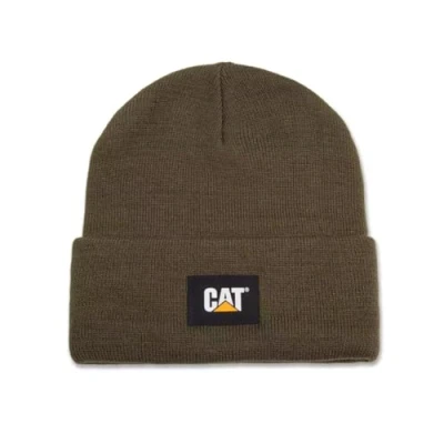 Imagen de Caterpillar Gorro de Punto Label Cuff, Verde Oliva, Talla única Unisex Adulto