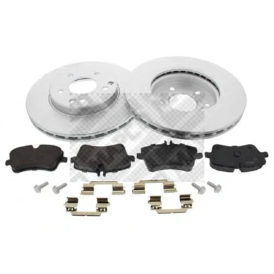 Imagen de MAPCO 47804HPS Kit de discos y pastillas freno Eje delantero ventilado Chapa antichirridos con contacto avisador desgaste