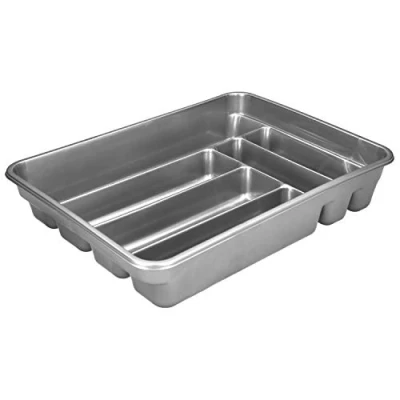 Imagen de Cubertero Plastico Para Cajon. Color Plata 40x30x7 cm.