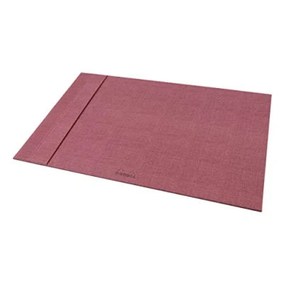 Imagen de Rhodia 120039C ORANGE Botanique sous main rigide, 60x40 cm, simili cuir motif Amarante