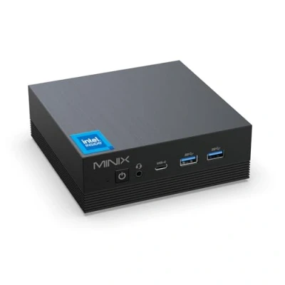 Imagen de MINIX Mini PC Z100 Aero, Intel 12.ª generación N100, 16GB DDR4, 512GB PCIe 3.0 X1 NVMe SSD Windows 11 Pro PC, Triple Pantalla 4K/1GB + 2.5G LAN/USB A 3.2/USB C/WiFi 5/BT5.1/Vesa Mount/Enchufe