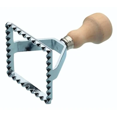 Imagen de KitchenCraft Cortador cuadrado de raviolis World of Flavours, 7 x 11,5 cm, plateado/beige