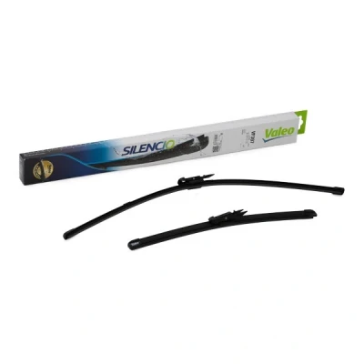 Imagen de Limpiaparabrisas Valeo Silencio X.trm, Flat Blade Set 574388 delante Sin marco Top Lock NISSAN: Qashqai / Qashqai+2 I