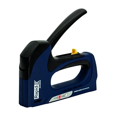 Imagen de Rapid Grapadora Dual Profesional ALU953 para Grapas No. 53 y Clavos 8, Manual con 3 Posiciones Ajustables, Tecnología Powercurve Gatillo Ergonómico (5000516)