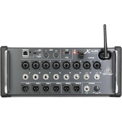 Imagen de Behringer X AIR XR16 Mezclador digital de 16 entradas para tabletas iPad/Android con 8 preamplificadores Midas programables, línea, módulo Wifi integrado y grabadora estéreo USB