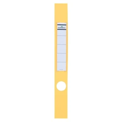 Imagen de Durable 809104 Etiquetas de archivo Ordofix (autoadhesivas, con orificio, limas finas) Bolsa 10, amarilla