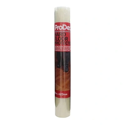 Imagen de ProDec rollo protector de suelo duro autoadhesivo impermeable, protege contra el polvo, la suciedad, pintura, pasta y los derrames, duro, 50 m x 625 mm