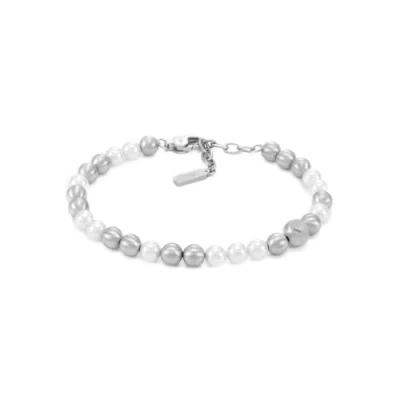 Imagen de Emporio Armani Pulsera de Acero inoxidable plateada para hombre, EGS3177040, Eine Grösse, inoxidable, No es una piedra preciosa