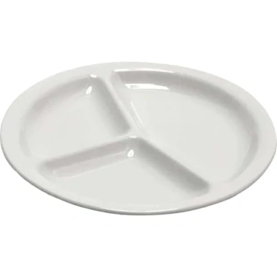 Imagen de Barazzoni Saturnia Napoli Plato con Tres Compartimentos (26 cm), Color Blanco