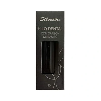 Imagen de Silvestre Hilo Dental Con Carbon De Bambu 30Metros 200 ml