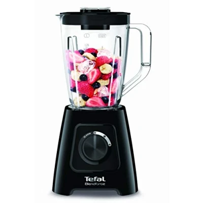 Imagen de Tefal BlendForce II BL4208 Licuadora (1,25 L, 2 Paso, Giratorio, Batidora de vaso, Negro)