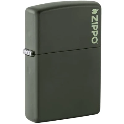 Imagen de Zippo 60001568 Encendedor, Feuerzeug, Matt Grã¼n mit Logo, Cromo, Talla Única