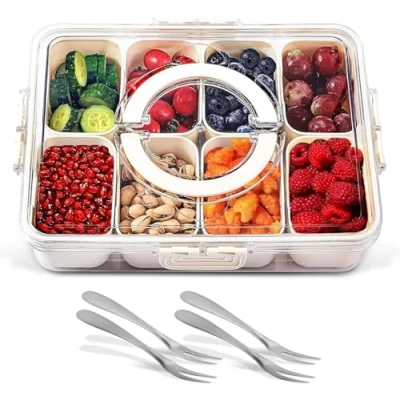 Imagen de recipiente para almacenar alimentos Sistema Snacks,Bento Box Create Fiambrera con compartimentos y aperitivos (8)