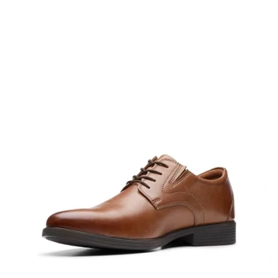 Imagen de Clarks Whiddon Plain, Zapatos Oxford para Hombre Dark Tan Leather, 45 EU Ancho